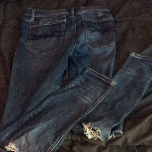 dark blue ripped jeans - Picture 3 of 3